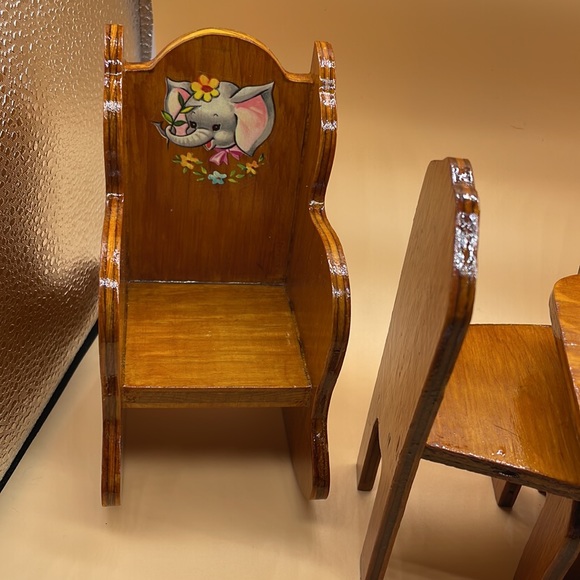 Set Toy Furniture wood Handmade 6 Peace’s for Dollhouse - Picture 3 of 16